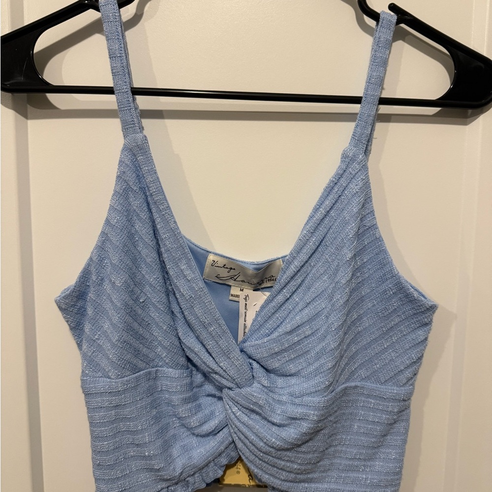 Vintage Havana Light Blue Twist Camisole